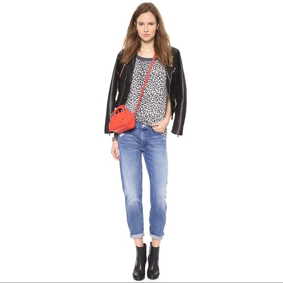 Chaser Tops - Chaser Leopard Print Open Back short sleeved Tee S